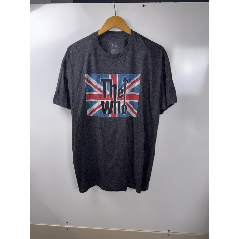 Vintage The Who T Shirt Size 2XL Grey Band Tee‎